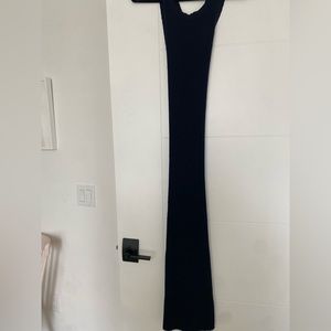 ANTHROPOLOGIE- navy knit maxi dress- size S